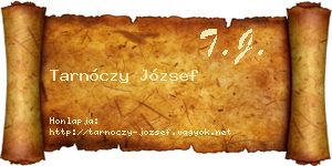 Tarnóczy József névjegykártya